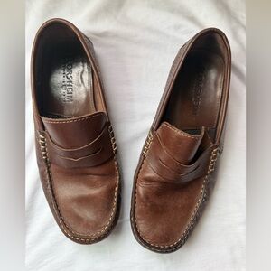 Florsheim Men's Chestnut Brown Leather Penny Loafers Size 9